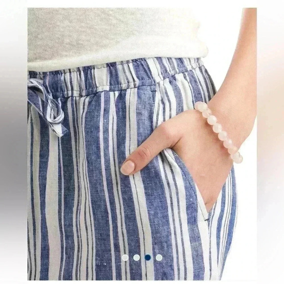Vineyard Vines Blue and White All Linen Sailing Stripe Pull-On Pants Size XS - Picture 13 of 14
